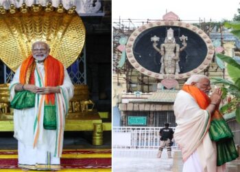 তিরুপতি বালাজি মন্দিরে পূজো দিয়ে তেলেঙ্গানার নির্বাচনী প্রচার শুরু করলেন প্রধানমন্ত্রী