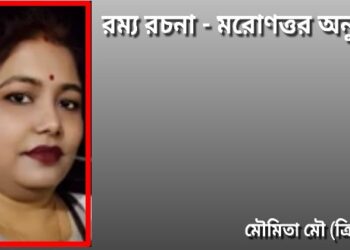 রম্য রচনা – মরোণত্তর অনুভব