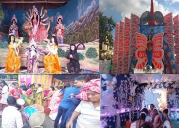 থিম আর সাবেকিয়ানায় জমজমাট পূর্বস্থলীর কার্তিক পূজো, মণ্ডপে মণ্ডপে দর্শনার্থীদের ভিড়