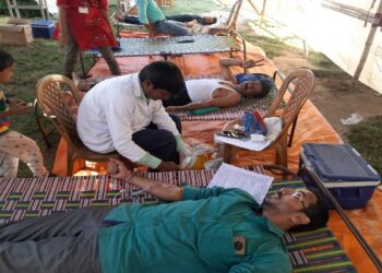 জগদ্ধাত্রী পুজো উপলক্ষ্যে রক্তদান শিবির মেমারিতে