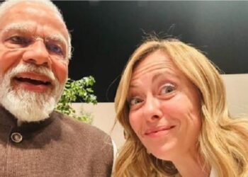 নরেন্দ্র মোদীর সঙ্গে সেলফি পোস্ট করে জর্জিয়া মেলোনি লিখলেন হ্যাশট্যাগ “মেলোডি”