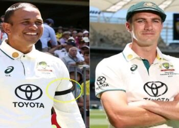 ফিলিস্তিনের সমর্থনে কালো আর্মব্যান্ড পরে খেলতে নামা সতীর্থ উসমান খাজাকে সমর্থন অধিনায়ক প্যাট কামিন্সের