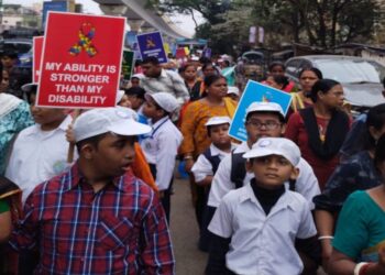 বেহালায় বিশেষ চাহিদা সম্পন্নদের নিয়ে পদযাত্রা