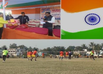 মঙ্গলকোট থানার পুলিশের উদ্যোগে জমজমাটভাবে প্রজাতন্ত্র দিবস পালন