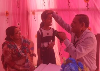 ভাতাড়ে দুই সংগঠনের যৌথ উদ্যোগে আয়োজিত হল স্বাস্থ্য পরীক্ষা শিবির