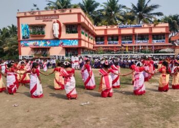 ফলতার প্রাথমিক বিদ্যালয়ে অনুষ্ঠিত হল  ব্রতচারীর আসর ও প্রদর্শনী