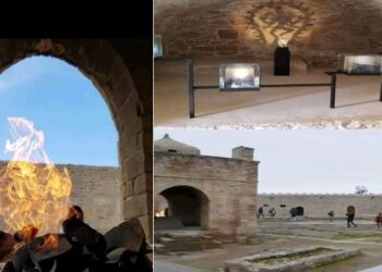 ইসলামি রাষ্ট্র আজারবাইজানে হিন্দু জ্বালা দেবীর মন্দিরে আজও বিদ্যমান সদা জ্বলন্ত পবিত্র অগ্নিশিখা