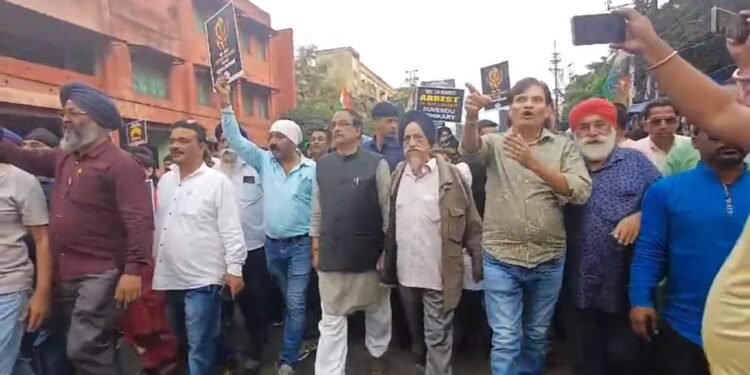 ‘খালিস্তানি’ ইস্যুতে আসানসোলে তৃণমূলের ধিক্কার মিছিল