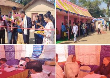 ভাতাড়ে দুই সংগঠনের যৌথ উদ্যোগে স্বাস্থ্য পরীক্ষা শিবির