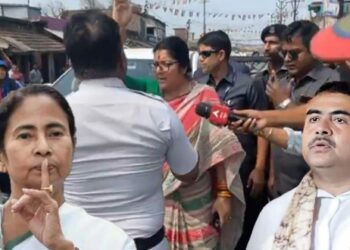পশ্চিমবঙ্গের উচ্ছৃঙ্খল পুলিশ মহিলাদের উপর তাদের শক্তি প্রয়োগ করে কিন্তু শাহজাহানকে খুঁজে পায় না :  শুভেন্দু অধিকারী