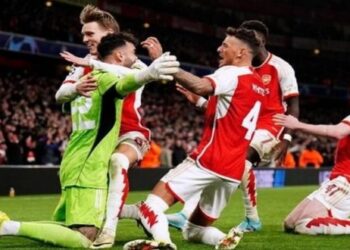 উয়েফা চ্যাম্পিয়নস লিগে কোয়ার্টার ফাইনালে আর্সেনাল