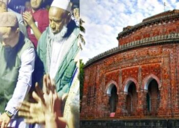 বাংলাদেশের দিনাজপুরের কাহারোলে ঐতিহ্যবাহী কান্তজিউ মন্দিরের জমি দখল করে মসজিদ নির্মাণ