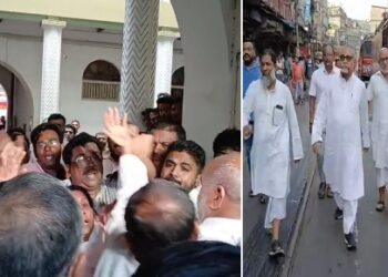 বড়বাজারে অগ্নিবিধ্বস্ত স্থানে বিজেপি প্রার্থী তাপস রায় যেতেই ঝামেলা পাকানোর অভিযোগ তৃণমূলের বিরুদ্ধে