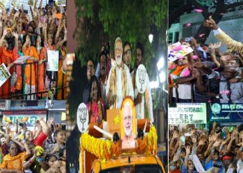 চেন্নাইয়ে রোডশোয়ে জনপ্লাবন দেখে আপ্লুত প্রধানমন্ত্রী বললেন ‘আমি সারা জীবন মনে রাখবো’