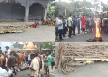 ধুপগুড়িতে একের পর এক মন্দিরে হামলা, প্রতিবাদে পথ অবরোধ