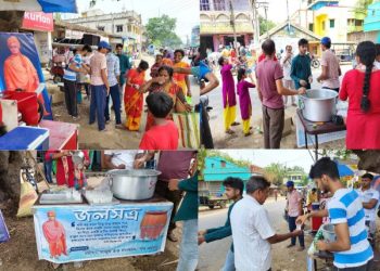 টিফিনের খরচ বাঁচিয়ে জলসত্র, স্বামীজির আদর্শে অনুপ্রাণিত ভাতারের পড়ুয়াদের মানবিক উদ্যোগ