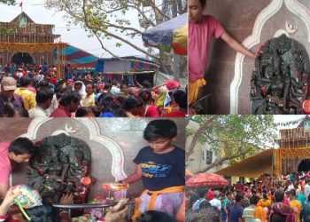 ক্ষীরগ্ৰামে দেবী যোগাদ্যোর পূজোয় পূণ্যার্থীদের ঢল