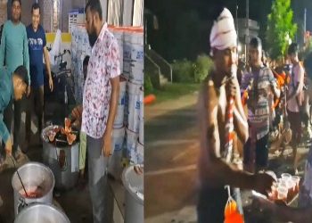 জামালপুরের বুড়োরাজের জলভিষেক করাতে আসা পূণ্যার্থীদের জন্য জলসত্র, সম্প্রীতির নজির গড়ল নজরুল শেখ ফ্রেন্ডস ক্লাব