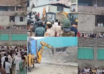 দিল্লিতে মসজিদের অবৈধ নির্মান ভাঙতে গিয়ে বাধার মুখে এমসিডি, ছাদে উঠে পড়ল প্রচুর মহিলা ও পুরুষ