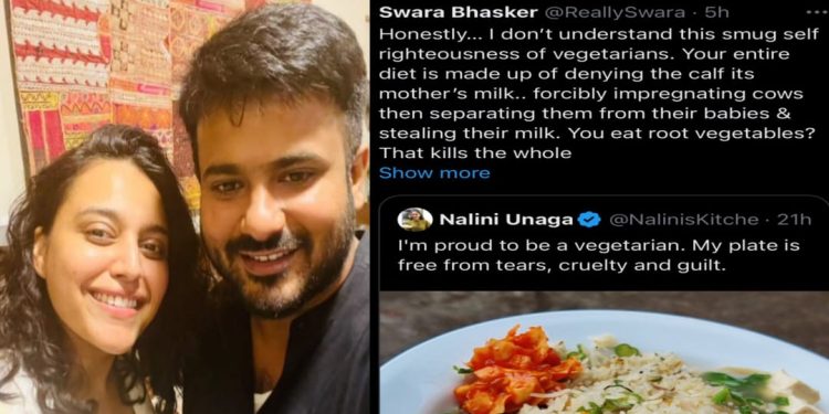 বকরিদের দিনে নিরামিষাশী ফুড ব্লগারকে তিরস্কার করলেন বলিউডে ‘অচ্ছুৎ’ স্বরা ভাস্কর