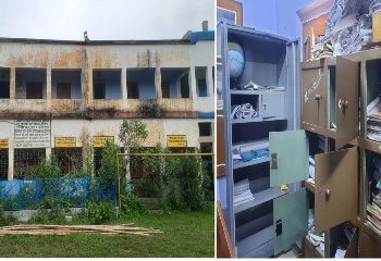 কাটোয়ার স্কুলের তালা ভেঙে ঢুকে ৩০০ টাকা আর ধাতব স্কেল নিয়ে চম্পট দিল চোরেরা