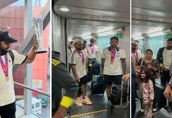 বিশ্বকাপ জিতে দিল্লি পৌঁছেছে ভারতীয় দল, বিমানবন্দরের বাইরে প্রচুর ভক্তদের ভিড়