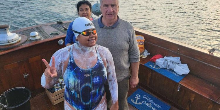 সপ্তসিন্ধুর পঞ্চম সিন্ধু জয় করে তাক লাগিয়ে দিলেন বিশ্ববন্দিতা বঙ্গ তনয়া সায়নী