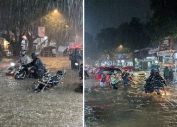 বাণিজ্যিক শহর মুম্বইতে ভারী বৃষ্টি, প্রতিবেশী জেলাগুলির লাল সতর্কতা, স্কুল ও কলেজে ছুটি ঘোষণা