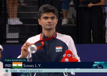 প্যারিস প্যারালিম্পিকসে ব্যাডমিন্টনে রৌপ্য পদক জিতেছেন ইউপির আইএএস এল ওয়াই সুহাস