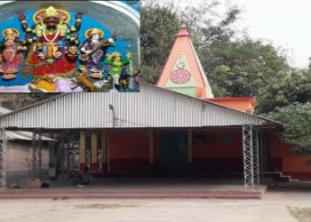 বর্গী হানার ইতিহাসকে আঁকড়ে গনেশ,কার্তিক লক্ষ্মী ও সরস্বতীকে সঙ্গে নিয়ে বর্ধমানের ওঁয়াড়ি গ্রামে পূজিতা হন দূর্গা কালি