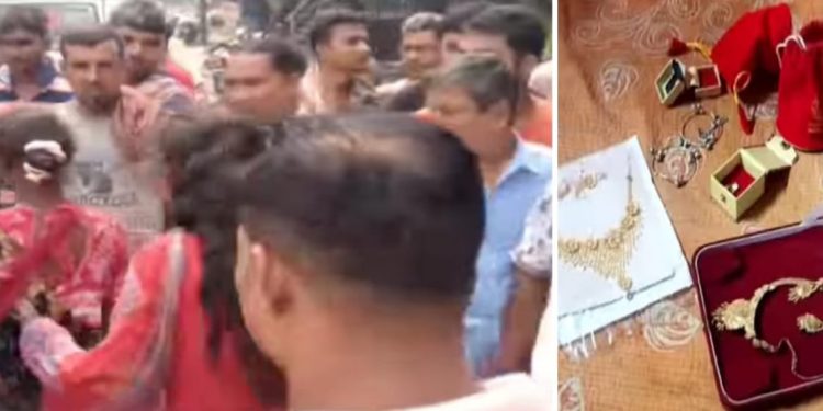 দেগঙ্গা : শিশুদের জন্য খাবার চাওয়ার অছিলায় এসে লুটপাট, গ্রামবাসীদের তৎপরতায় উদ্ধার লক্ষাধিক টাকার গহনা, আটক ২ ভবঘুরে মহিলা