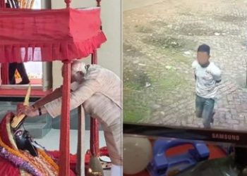 সাতক্ষীরায় কালী মন্দিরে নরেন্দ্র মোদীর দেওয়া প্রতিমার সোনার মুকুট চুরি