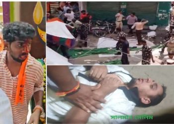 তেলেঙ্গানা : মুসলিম ব্যক্তি দ্বারা মন্দিরের বিগ্রহে লাথি মারার ঘটনায় প্রতিবাদী ভক্তদের উপর নৃশংস লাঠিচার্জ করেছে কংগ্রেস সরকারের পুলিশ