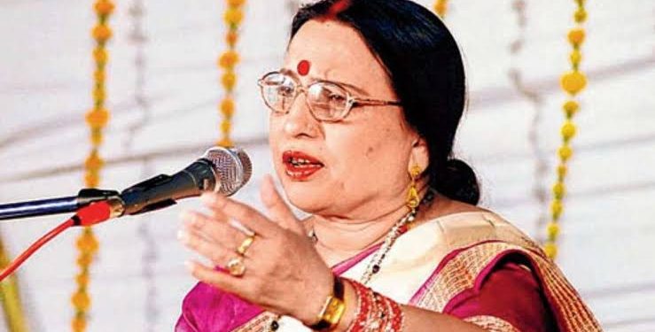 প্র‍য়াত হলেন সংগীত শিল্পী শারদা সিনহা