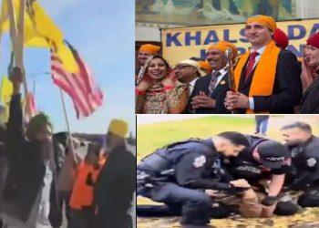 কানাডায় হিন্দু মন্দিরে হামলা করল খালিস্তানি সন্ত্রাসীরা, পুলিশের বর্বরতার শিকার হচ্ছে হিন্দুরা