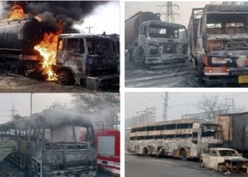 জয়পুরে ভয়াবহ দুর্ঘটনা, ৪০টি গাড়িতে আগুন, অন্তত ৫ জনের জীবন্ত দগ্ধ হয়ে মৃত্যু