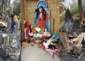 হিন্দু পরিবারকে জীবন্ত পুড়িয়ে মারার চেষ্টা, মন্দিরে প্রতিমা ভাঙচুর, জোর করে হিন্দু মহিলার ধর্ম পরিবর্তন, হিন্দু চাষির জমির পাকা ধান গাছে আগুন ধরিয়ে ভস্মীভূত করে দিল মুসলিমরা, বাংলাদেশ জুড়ে মুসলিমদের চুড়ান্ত নৈরাজ্যের শিকার সংখ্যালঘুরা