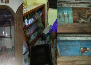 লোকনাথ বাবার আশ্রম দখলের ডাক, সুনামগঞ্জে রাতভর হিন্দুদের ঘরবাড়ি দোকানপাট লুটপাট ও অগ্নিসংযোগ, ভয়ঙ্কর পরিস্থিতি বাংলাদেশে