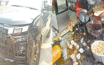 কাটোয়া : গাড়ি চালানো শিখতে গিয়ে তেলেভাজার দোকানে ঢুকিয়ে দিলেন বধূ, গরম তেলে দগ্ধ দোকানের কর্মচারী ও এক খরিদ্দার