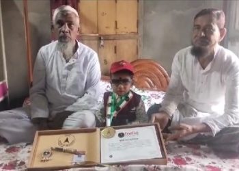 দু’বছর নয় মাস বয়সেই ইন্ডিয়া বুক অফ রেকর্ডে জায়গা করে নিল খুদে সাগির