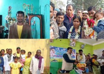 ঘরে ফিরলেন সন্তোষ ট্রফি জয়ের নায়ক রবি হাঁসদা, উৎসবে মেতেছে মুসারু আদিবাসীপাড়া