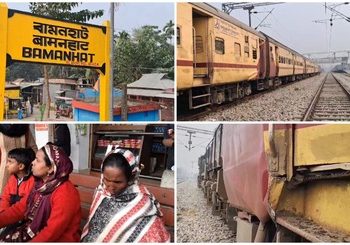 কোচবিহারের বামনহাট স্টেশনে যাত্রীবাহী ট্রেনে ইঞ্জিনের ধাক্কা , আহত শিশু সহ ৬ 