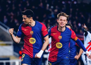 রায়ো ভায়েকানোকে পেনাল্টিতে জিতে লা লিগার শীর্ষে বার্সেলোনা