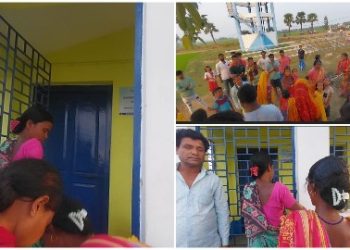 ভাতার : পানীয় জল সরবরাহের দাবিতে জলপ্রকল্পের পাম্প ঘরে তালা ঝুলিয়ে দিল মহিলারা