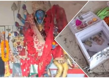 শিলিগুড়ি : ফুলবাড়িতে দেবী চন্ডী মন্দিরে দুঃসাহসিক চুরি