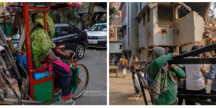 মুজিবুর রহমানের বাড়ি ভাঙচুরের মাঝে দেদার লুটপাট শুরু চালাচ্ছে বুবুক্ষু বাংলাদেশিরা ; রড-গ্রিল-কাঠ যে যা পারছে লুট করছে