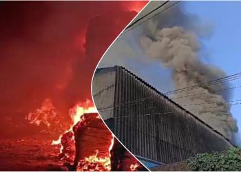 হাওড়া ডোমজুড়ে চট কারখানায় বিধ্বংসী আগুন