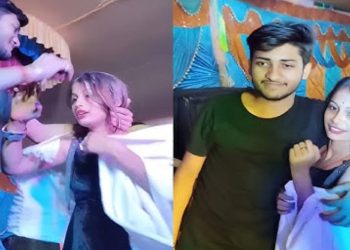 নাচে মুগ্ধ হয়ে মঞ্চেই নৃত্যশিল্পীকে সিঁথিতে সিঁদূর দিয়ে বিয়ে করলেন এক যুবক, ভিডিও ভাইরাল
