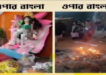 সরস্বতী পুজোমণ্ডপে হামলায় এপার বাংলা ওপার বাংলা একাকার ; ডায়মন্ডহারবারে প্রতিমার বস্ত্র খুলে শরীরে কামড়, বাংলাদেশে একাধিক জায়গায় মণ্ডপে হামলা
