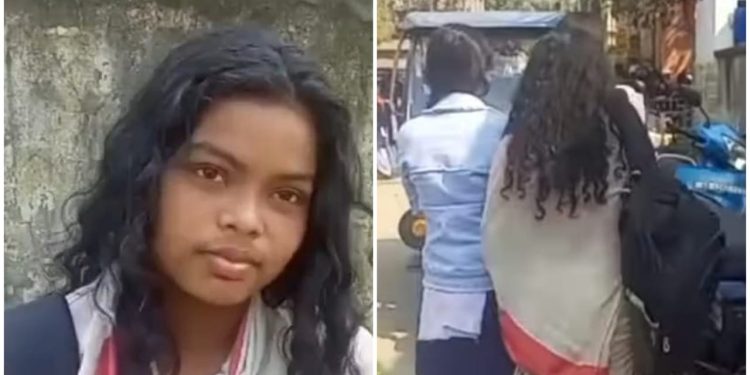 সদ্য প্রয়াত হওয়া বাবার মৃত্যুশোক বুকে নিয়ে অশৌচের কাপড় পড়ে মাধ্যমিক পরীক্ষা দিচ্ছে মেমারির প্রিয়া 